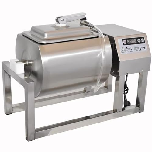 Marinadora Al Vacío 36 Lb/18L Para Carnes Y Verduras Para Cocinas Comerciales Y Procesamiento De Alimentos | Control 3 Velocidades,Rotación Bidireccional Y Temporizador (1-99 Min)
