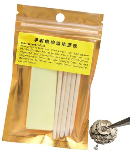 Plastilina per la riparazione 'orologio, pasta di gomma, facile da usare, lucidante, strumento per la pulizia del movimento 'orologio per rimuovere il grasso, necessità 'orologiaio per