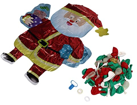 RASTKY Ballonggirlander i Ljusa Färger Hållbara Juldekorationer Lätt Att Blåsa Upp för Barns Pedagogiska Belysning, Långvarig för Vinterfest och Julfest, Tillverkad Av Latex och Aluminiumfolie