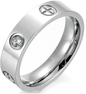 Yoowish Love Friendship Gold Rings for Women:Wedding Band 18k Gold Ring Cubic Zirconia Stainless Steel Promise Ring Jewelry Birthday Gifts