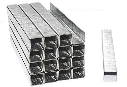 1000 Heftklammern 24/6, extra stark, für Bürotacker, Standard-Tackerklammern, Tackernadeln, verzinkt, Handtacker, Bürobedarf Schule & Zuhause