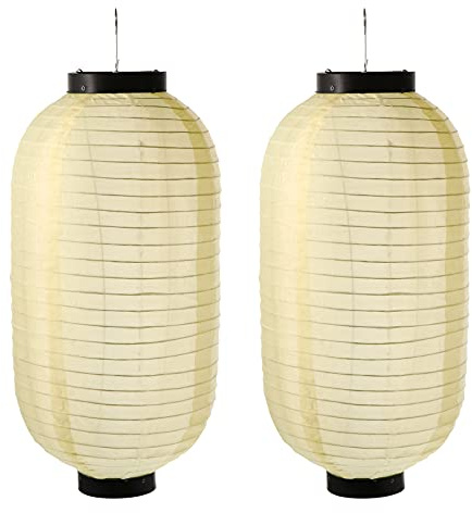 2 linternas japonesas de Seda linternas de jardín japonesas Tradicionales japonesas Linterna Plegable lámpara Colgante Japonesa Linterna Colgante Barra de araña Estilo Chino
