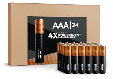 Duracell Optimum AAA Batteries 24 Count with POWER BOOST Ingredients, Re-closable Pack for a Quick, Easy Access and Organized Storage