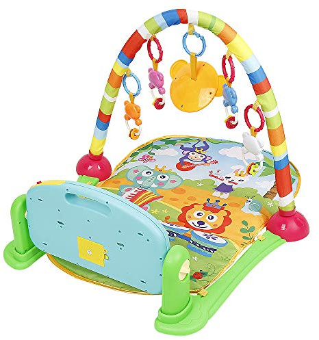 Bebe Alfombras Infantiles Juegos Gimnasio de Actividades Juguetes Bebe 3 6 8 9 meses, Manta de Juego para Bebé Recién Nacido