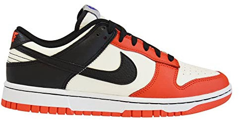 Nike x NBA Dunk Low EMB – Sail/Black/Chile Red, Schwarz / Grau, 46 EU
