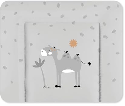 Julius Zöllner Materassino fasciatoio Softy, 85 x 75 cm, impermeabile e lavabile, prodotto in Germania, Oeko-Tex Standard 100, colore: grigio savana