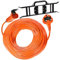 Spares2go Extra Long Power Cable Lead Plug for Flymo Lawnmower Strimmer Hedge Trimmer Garden Vac (25m) + Winder Bracket