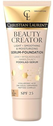 Christian Laurent Beauty Creator- Lightweight Smoothing & Hydrating Foundation-Serum with SPF25 No. 15 - Natural beige - 30 ml