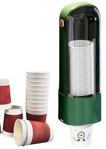 Zuasdvnk Dispenser da parete, dispenser per bicchieri da parete, porta bottiglie per feste, bevande, refrigeratore d'acqua, dispenser, organizer da parete con tappo a scatto per l'ospedale