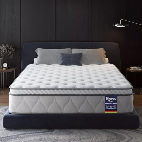 Klyvvo Hybride Matelas 160x200 cm, épaisseur 26cm, 1600+ Ressorts et Mousse