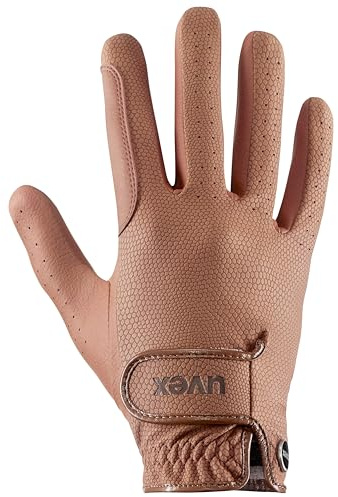 Uvex tensa II - wiederstandsfähiger Reithandschuh für Damen und Herren - exzellenter Grip & strapazierfähig - touchscreenfähig - Light Brown - 7