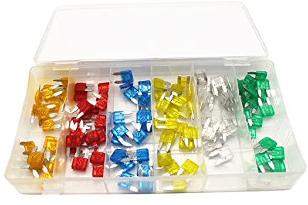 TAKPART 120 Stücke Sicherungen Mini ATC Auto Sicherungen Standard Autosicherungen-Set（5A 10A 15A 20A 25A 30A）
