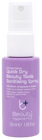 Beauty Hygiene Plus Makeup Tools Sanitising Spray Quick Dry Antibacterial Antiviral 50ml