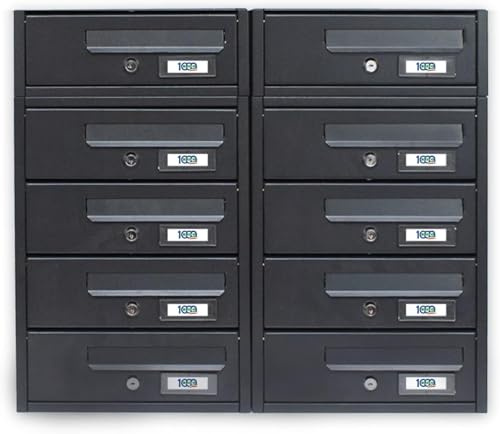 MILLE Cassetta postale condominiale 10 posto cm 60x17x54 H h-Modello Modular-Condominium Mailbox 10 places cm 60x17x54 H-Modular Model