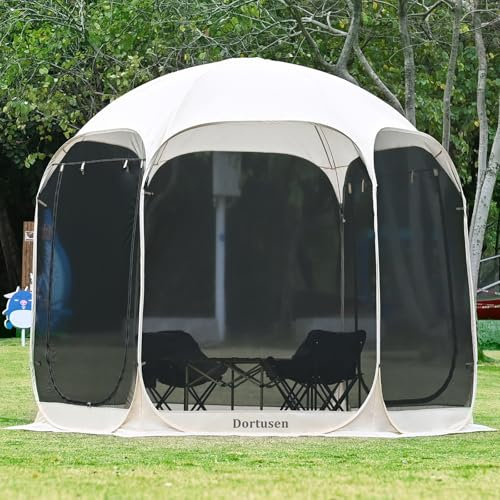 Screen House Room Pop Up Zelt Familienzelt 4/6/8 Personen Campingzelt (3X3X2.5M)
