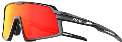 KAPVOE Lunettes de soleil polarisées pour enfants Lunettes de soleil de baseball pour jeunes garçons filles UV400 Sports Softball Course à pied Cyclisme Lunettes K251