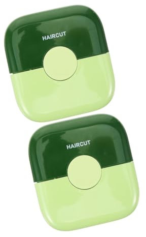 HONITANO 2 Pezzi Forcina Per Tagliacapelli Con Doppie Punte Tagliacapelli Da Donna, Forbici Con Doppie Punte Rifinitore Per Doppie Punte Tagliacapelli Da Uomo Green Plastica