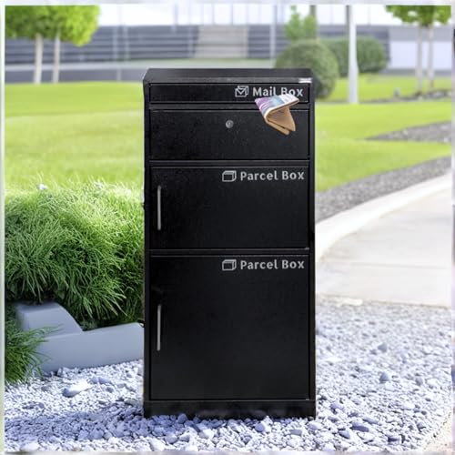 PakketPanda® - Big Parcel 2 - Boîte aux lettres - Boîte aux lettres - Avec boîte à lettres séparée - Boîte à colis pour très grands paquets