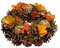 HEITMANN DECO Ghirlanda autunnale colorata – Ghirlanda di riso – decorazione autunnale – naturale – marrone, arancione, giallo, verde – ca. 25 x 25 x 8 cm