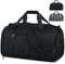 NUBILY Sporttasche Herren Damen mit Schuhfach Nassfach Wasserdicht Trainingstasche Schwimmtasche Groß Kapazität Hochwertige Reisetasche Duffle Gym Bag 40L Schwarz
