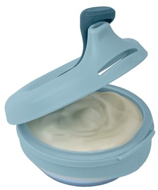 b.box Fill + Feed Reusable Baby Toddler Food Pouch, Silicone Pouch with Plastic Lid, Dishwasher & Microwave Safe, BPA Free, 110ml, Ages 4 Months and Up, 6-Pack