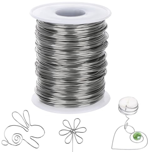 1 Rotolo Filo Acciaio Inox 304, 100 Metri Filo Di Ferro Modellabile Da 0,8 mm per Lavori Manuali, Filo per Modellare, Creazione Di Gioielli