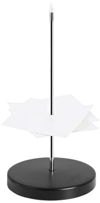 Soporte De Recibos - Pincho De Tickets, Porta Notas Metálico | Organizador De Cuentas Con Varilla Resistente, Porta Facturas De Escritorio Para Restaurantes, Oficinas, Cocinas Y Mostradores