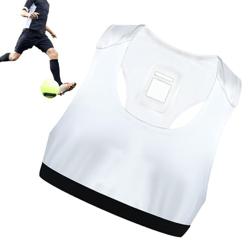 Gilet Équipé d'un Traqueur GPS pour Le Football | Vêtements Sportifs Extérieurs Confortables avec Traqueur GPS - Veste Respirante À Séchage Rapide pour Niveaux