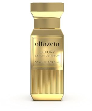Olfazeta Eau de Parfum Unisex 50 ml – Code 128 – Parfum de luxe aux contrastes : Agrumes, Rhum, Myrrhe & Oliban – Jonquille, Frangipani, Rose – Tabac, Daim, Mousse de chêne.