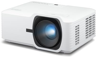 ViewSonic T400W Proyector Láser, 4000 lúmenes ANSI, WXGA 1280x800, Proyector láser con 30.000 h de Vida útil, Relación de Contraste 3.000.000:1, HDMI x2, Corrección Trapezoidal H/V