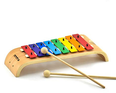 MUSICUBE Xylophone for Kids Wood Xylophone with Mallets Orff Music Instrument for Educational& Preschool Learning Baby Percussion Kit with Professional Tuning for Toddlers Gift Choice for Children age