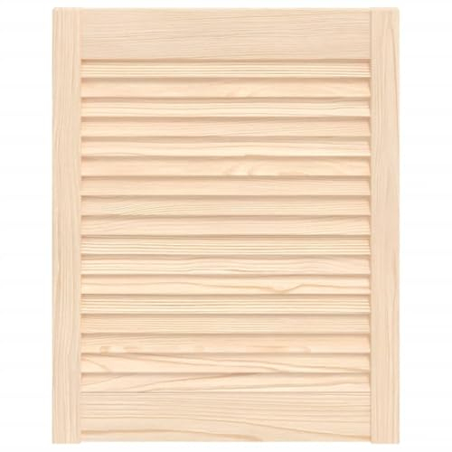 vidaXL Puerta Tipo Persiana con Celosía Rejilla Armario Tablillas Guardarropa Separador Decoración 61,5x49,4cm Madera Maciza de Pino