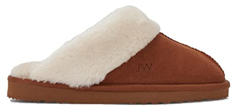 Jack Wills Womens Mule Slippers Tan/White 3