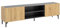 DEKIT GRUPO RIMOBEL Astral TV-Unterschrank, Melamin, Graphit und Nordic, 45 x 161 x 35 cm