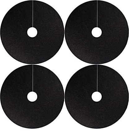 Vlies-Mulchring,Vlies-Baum-Mulchring – abbaubare Unkrautbekämpfung,wiederverwendbare Baum-Unkraut-Barriere Matte,für Unkrautbekämpfung Baumschutzmatte Wurzelschutz (4 Stück 82 cm Innenloch 10 cm)