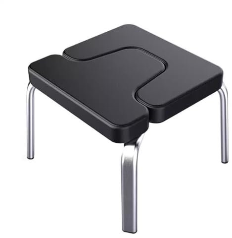 Yoga-Kopfstandhocker,Yoga-Bank,Yoga-Inversionsstuhl Mit PU-Leder Und Stahlrohr,Multifunktionaler Fitness-Yoga-Invertierungshocker,Yoga-Inversionsstuhl,Schwarz