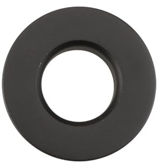 Tabanzhe Anello di troppopieno rotondo per lavello in rame, inserto per tappo di troppopieno per cucina, bagno, fori di scarico per sostituzione decorazione (nero)