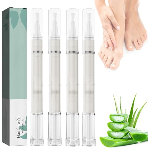 DAJASD Nagelpilz Stift, 4 Stück Nagelpilz Stift, Health Mit Teebaumöl, Vitamin E & Aloe Vera, Für gepflegte Fingernägel & Fußnägel