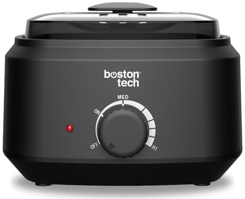 Scaldabagno elettrico per la depilazione professionale - Macchina per cera calda per depilazione a casa adatta per viso, braccia, ascelle e gambe - 500 ml modello HR101 (nero)