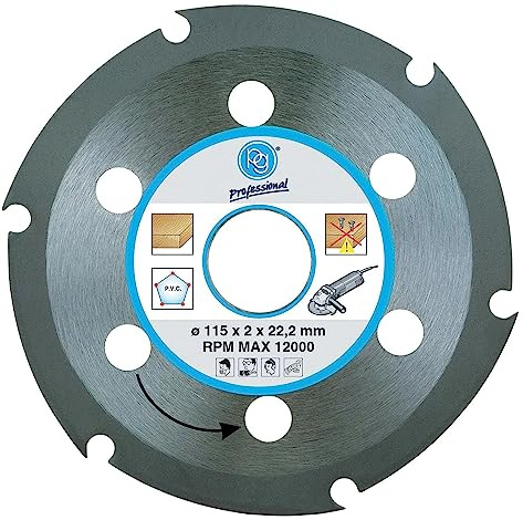 La zappa Disque pour couper le bois compatible avec les meuleuses d'angle (diamètre Ø 230 mm)