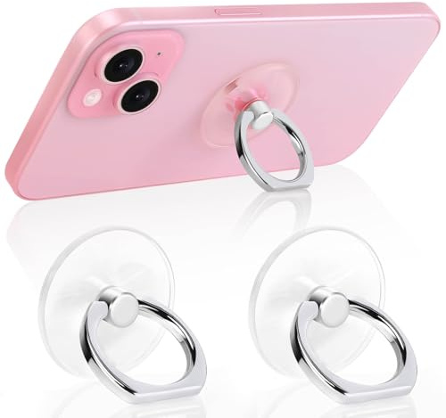 2 Pack Jsoerpay Cell Phone Ring Holder, Silver