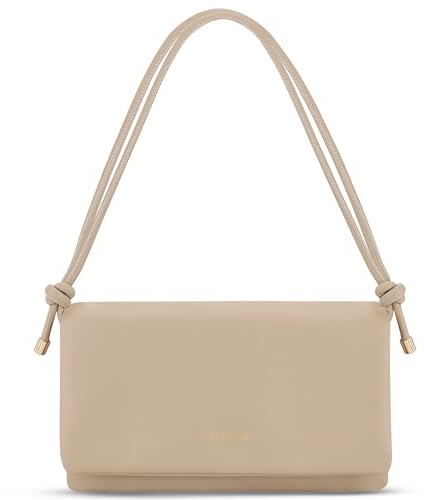 Expatrié Umhängetasche Damen Beige - Juliette - Stylische Clutch für Hochzeit, Party & Freizeit - 2 in 1 Kleine Handtasche - Crossbody Bag für Frauen - Längenverstellbarer Schultergurt