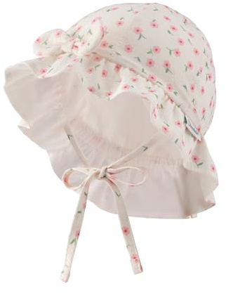 Sterntaler flickor Hatt Kinderhut Bedruckt mit Blumen