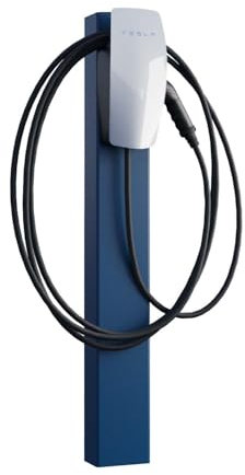 Tesla VoltStand Colonne de charge avec ancrage au sol Bleu