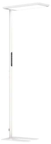 SOLLA Lampada da terra a LED per la cura degli occhi da ufficio, lampada da terra Uplight e Downlight, 60 W + 50 W, UGR≤16, adatta per uffici, lampada da lettura, biblioteche, cameretta dei bambini