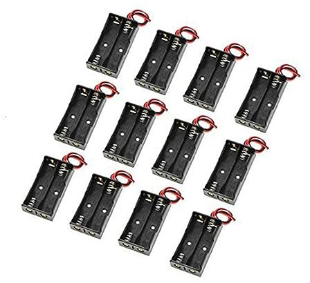 Hemobllo 12St 2 Batterifodral 2 X 15V Aa Batterihållare