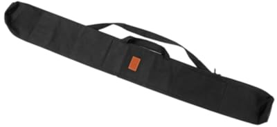 Folpus Housse de Transport pour Canne à Pêche, Sac en Toile avec Bandoulière Ajustable, Noir
