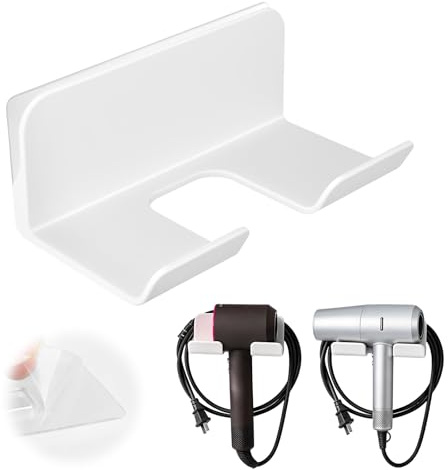 DoocliB Soporte Secador de Pelo, Soporte para Secador De Pelo Sin Taladrar
