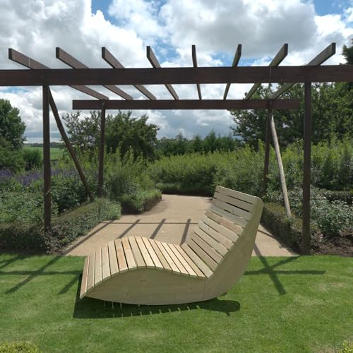 TUGA - Holztech Gartenliege Schaukel-Sannerl (Fichte) Breite 80cm Schaukelliege Relaxliege