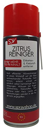 SDV Chemie Citrusreiniger 6X 450ml Klebstoffreste Teer Nikotin Entferner Universalreiniger
